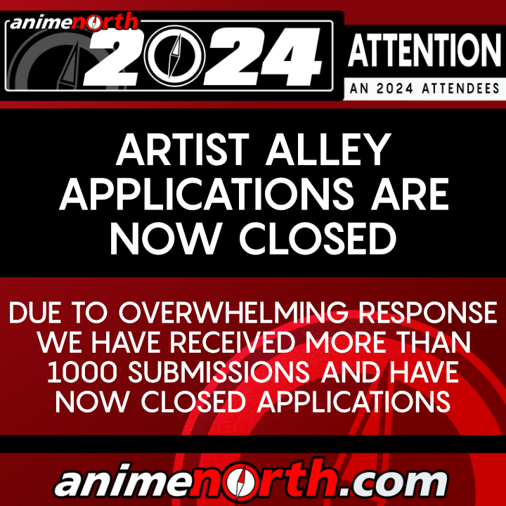 Applications for Artist Alley Are Now Closed