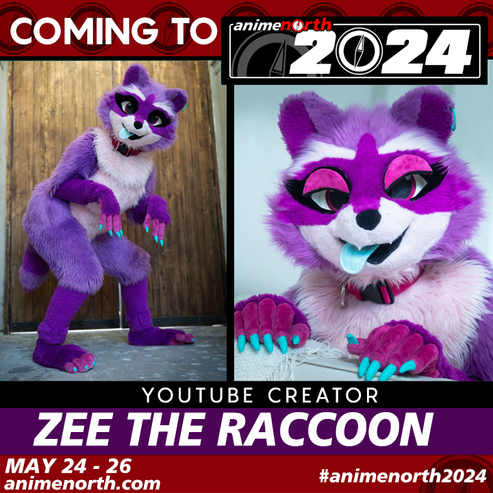 Coming to Anime North 2024: Zee the Raccoon